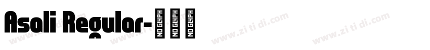 Asali Regular字体转换